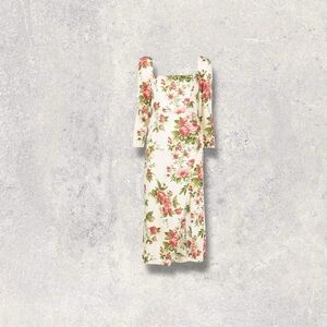 NEW Reformation Hilda Midi Square Neck Dress B50